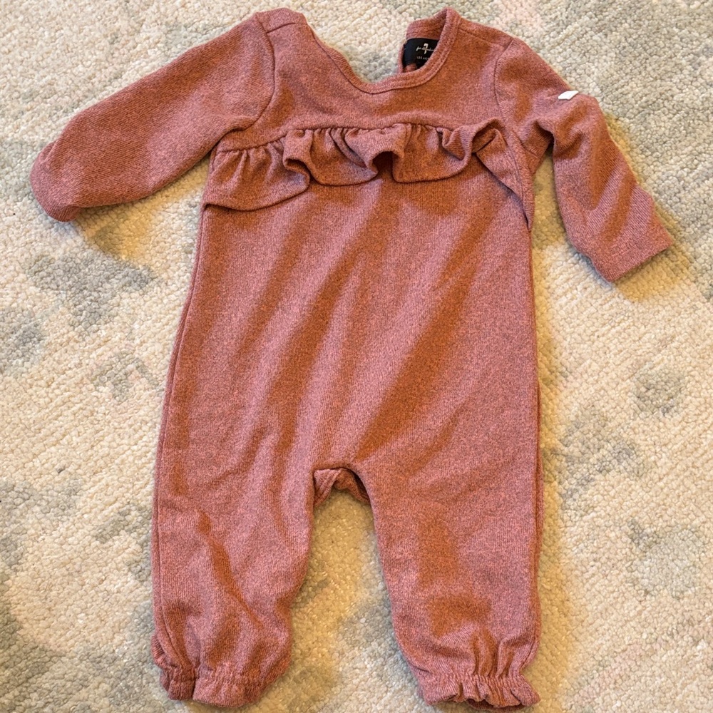 Ruffled Pink Kids One Piece